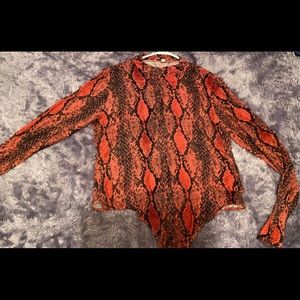 Animal Print Crew Neck Tee